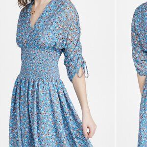Shoshanna Camella Dress, Size 6, Blue Floral.